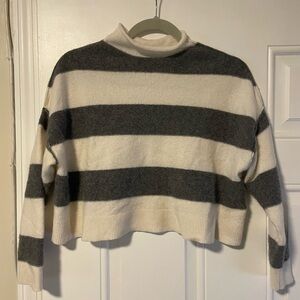 Pilcro the Alani Cashmere Mock-Neck Sweater by Anthropologie